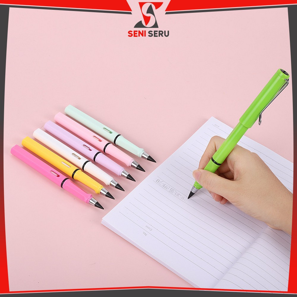 

Pensil Eternal Tanpa Batas HB 0.5mm Tanpa Rautan / Eternal Pencil Unlimited Tanpa Isi Perlengkapan Menggambar Anak dengan Penghapus Praktis Seni Seru A77