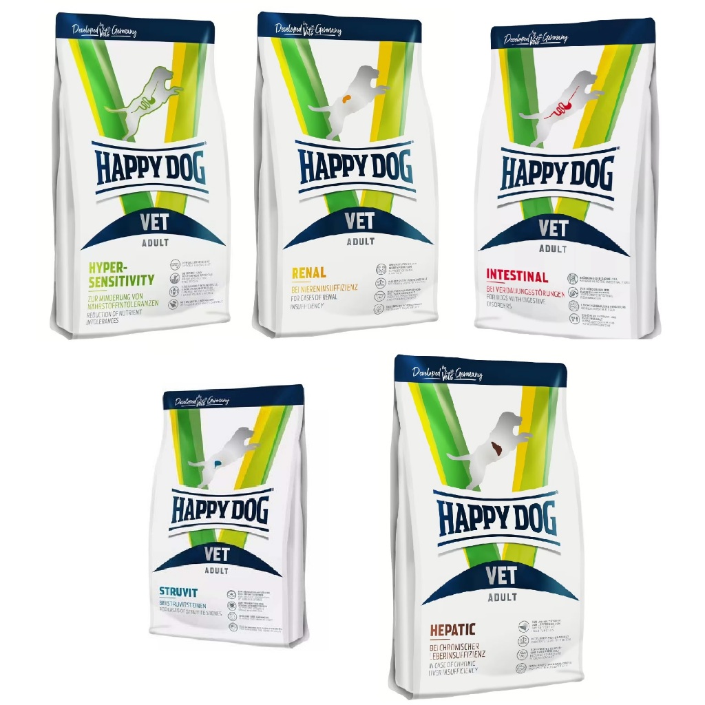 Happy Dog Vet Diet ALL VARIAN 1Kg Dog Dry Food / Makanan Kering Happy Dog Vet RENAL / STRUVIT / INTE