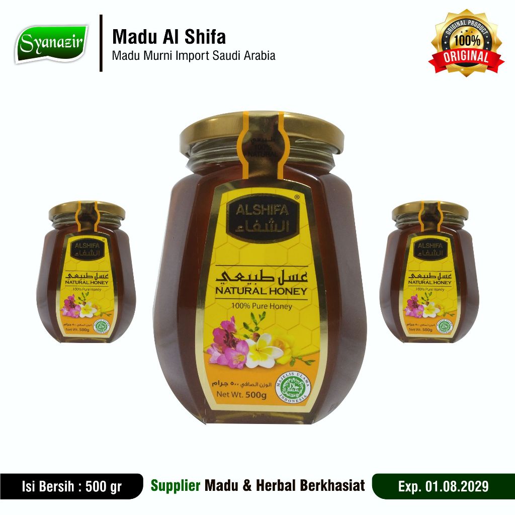 

MADU ALSHIFA 500 gr - Natural Honey | Madu Asli Alami
