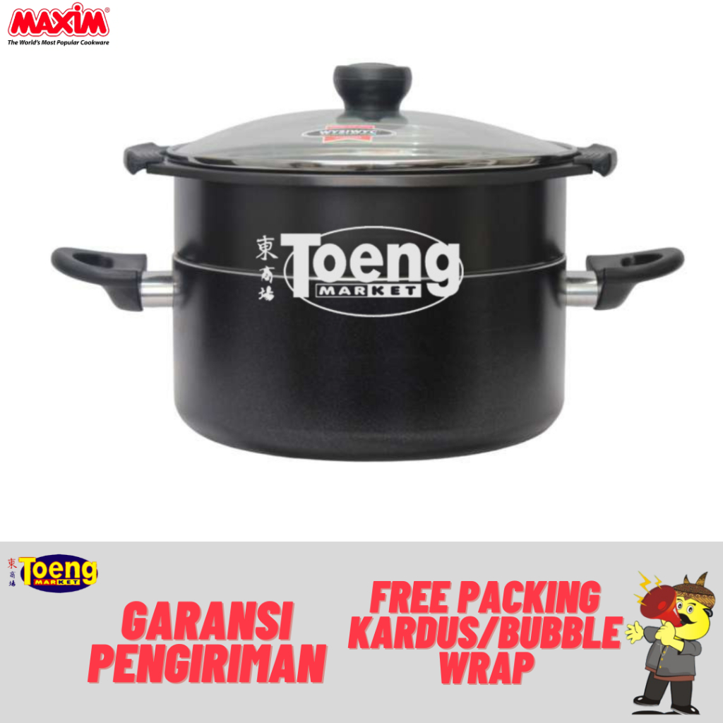 Panci+Kukusan Maxim - DUTCH OVEN 24cm+STEAMER GALAXY NS
