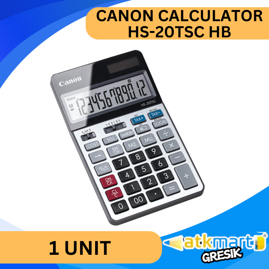 

CANON CALCULATOR HS-20TSC HB / KALKULATOR CANON 12 DIGIT