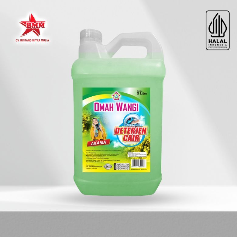 Sabun Cuci Pakaian Cair 5L Deterjen Cair Omah Wangi Bersih Maksimal Wangi Tahan Lama Pakaian Terawat