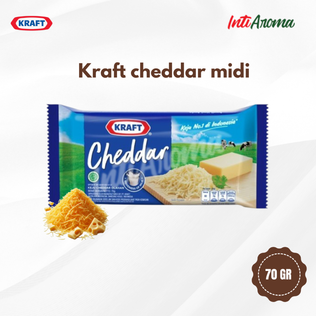 

Kraft keju cheddar midi 70gr