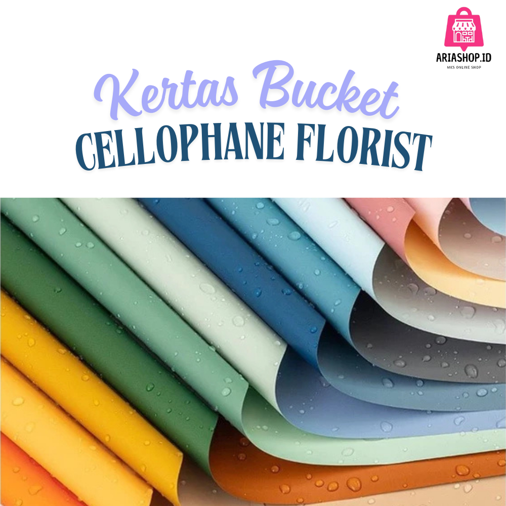 

[ 20Lembar ] Kertas Buket Florist Bunga 2 Dua Warna / Wrapping Paper Bi color Cellophane Florist