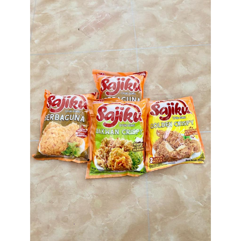 

Sajiku Tepung Bumbu Serbaguna Bakwan Crispy dan Golden Crispy