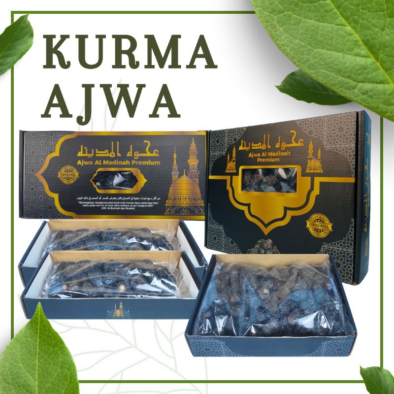 

KURMA AJWA AL MADINAH/KURMA AJWA PREMIUM/AJWA JUMBO 1KG