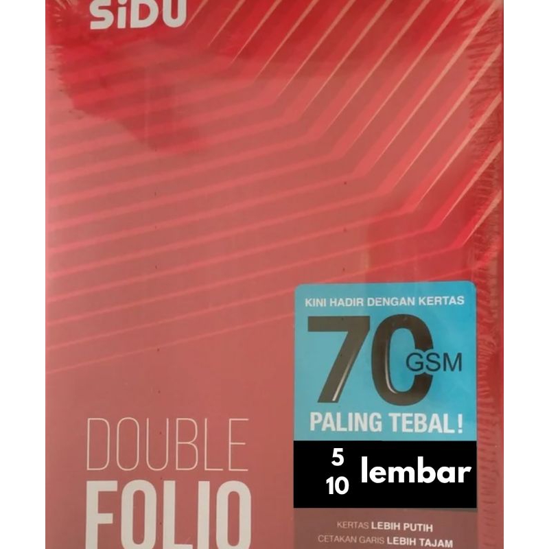 

[10 lembar] Folio Bergaris/ Kertas Folio Bergaris