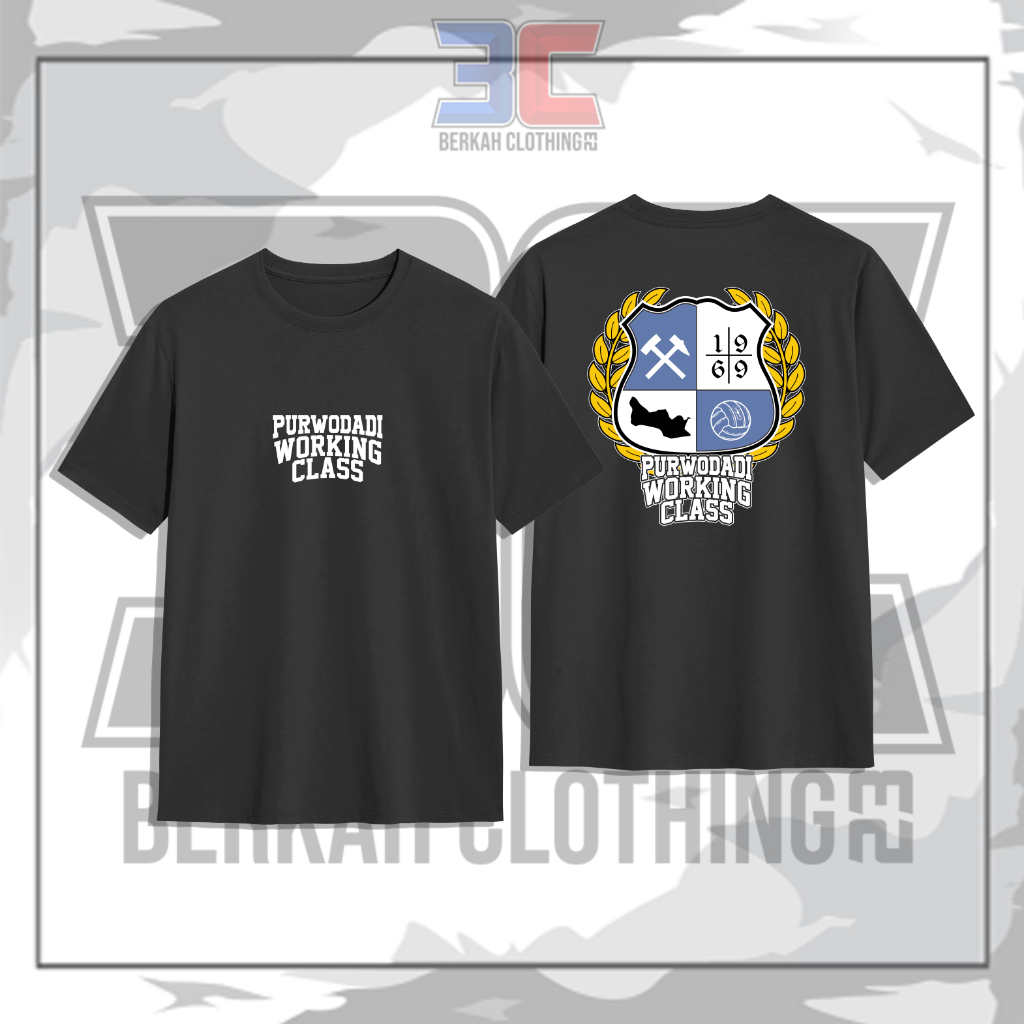 Kaos T-Shirt Purwodadi Working Class 1969 // Kaos Suporter Persipur Working class