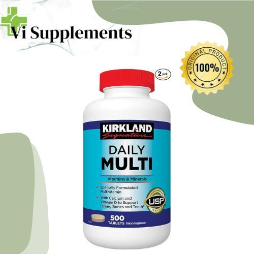 VI SUPPLEMENTS - Kirkland Daily Multi with calcium support strong bones and teeth 500 tablets