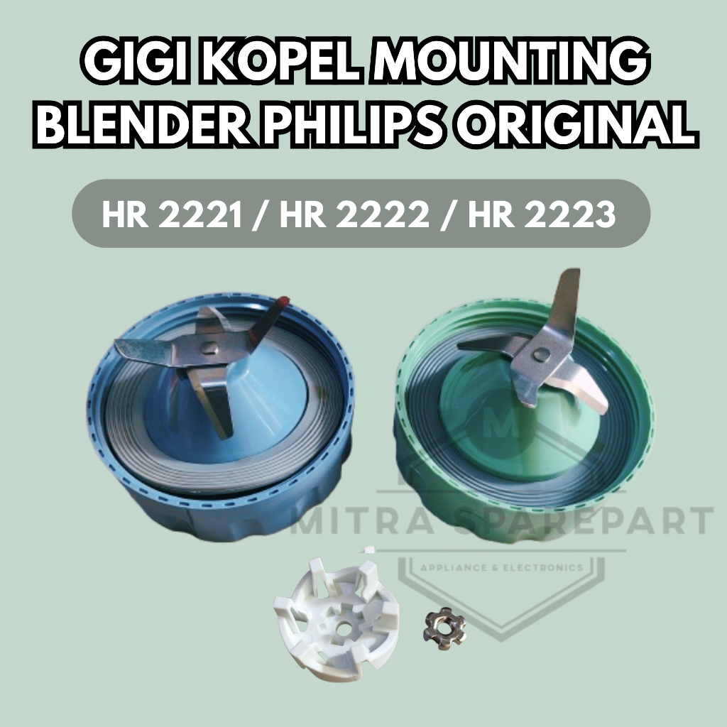 (PROMO) GIGI KOPEL + SEKRUP MOUNTING BLENDER PHILIPS HR 2221 / HR 2222 / HR 2223 ORIGINAL