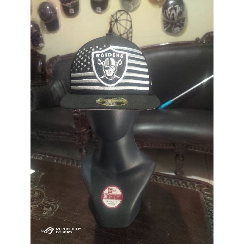 TOPI SNAPBACK RAIDERS NEW ERA 100TH ORIGINAL