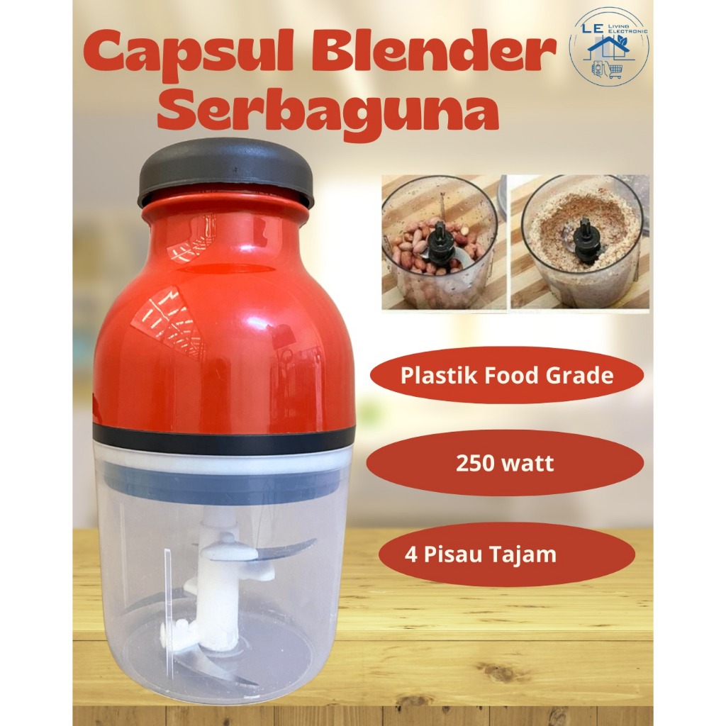 Istore Blender Kapsul Electric 450 ML Blender MPASI Blender Chopper Jus Dan Penggiling Daging