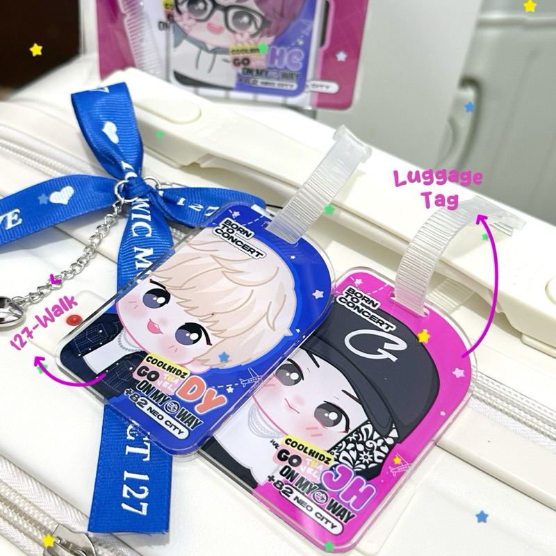 Acrylic Luggage Tag NCT 127 Walk | Blumebinu_