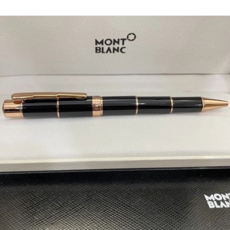 

Pulpen Mewah Ballpoint Bisnis Monbl@nk Black Gold Lengkap Dengan Box Premium Dan Book Guide Service