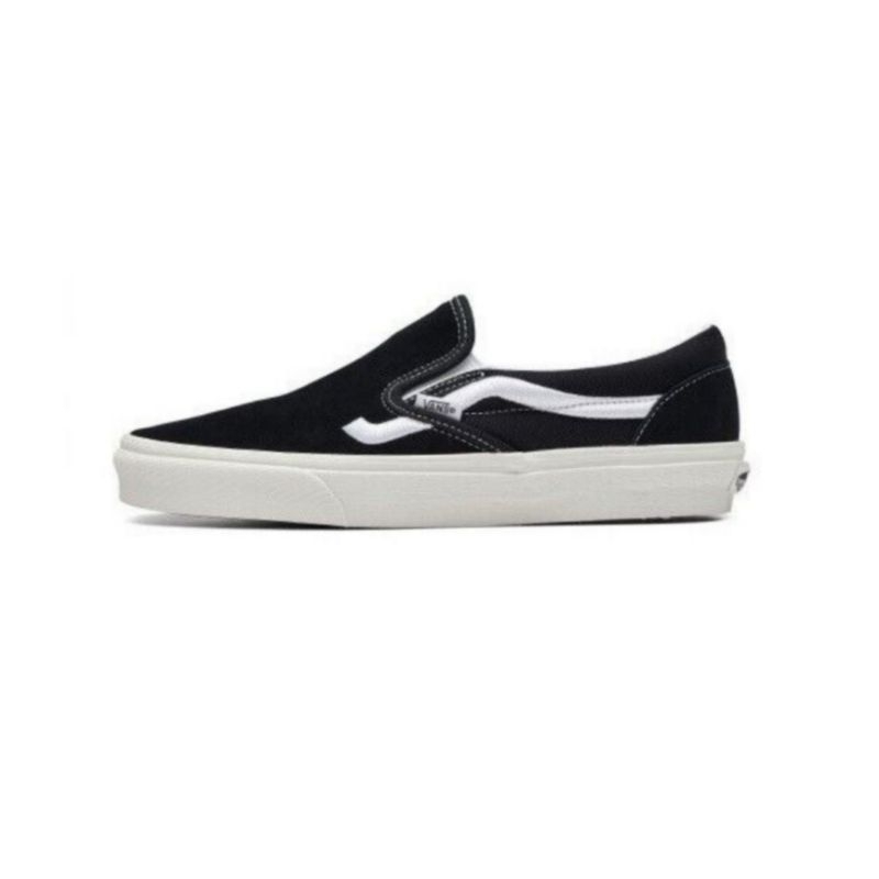 Vans Slip On Side Stripe Black White Original