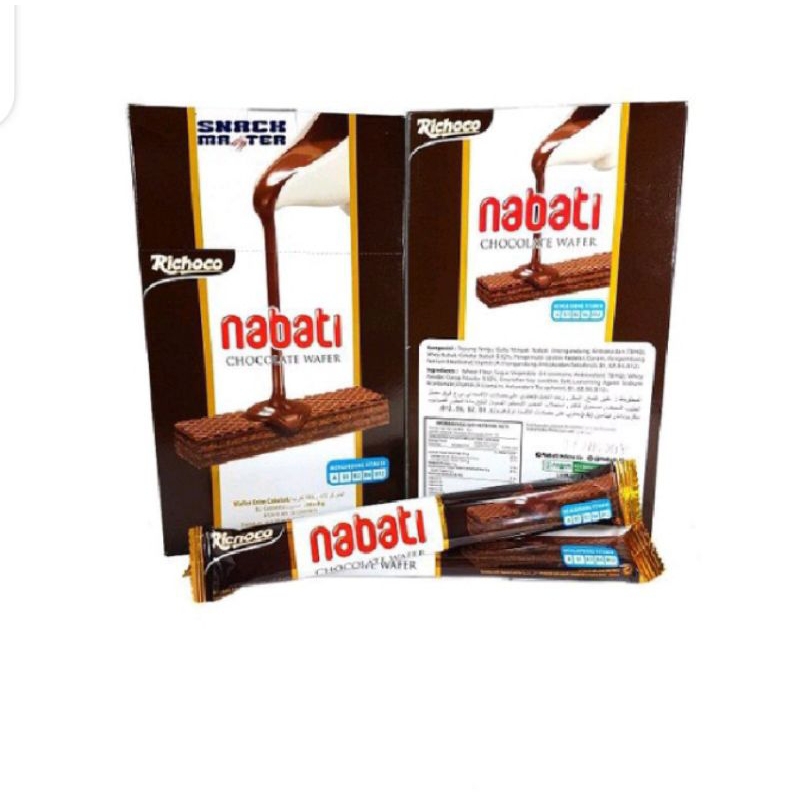 

Nabati Chocholate Wafer Netto 20 PCS X7gr Termurah