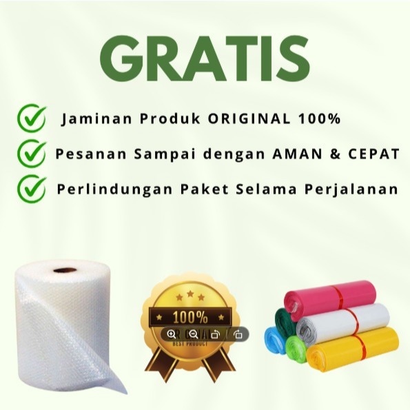 

GRATIS ! Jaminan Produk Original 100% "Asuransi Pengiriman Aman dan Cepat" Perlindungan Paket Dalam Perjalanan Extra Bubble Wrap Tebal dan Packing Anti Air Plastik