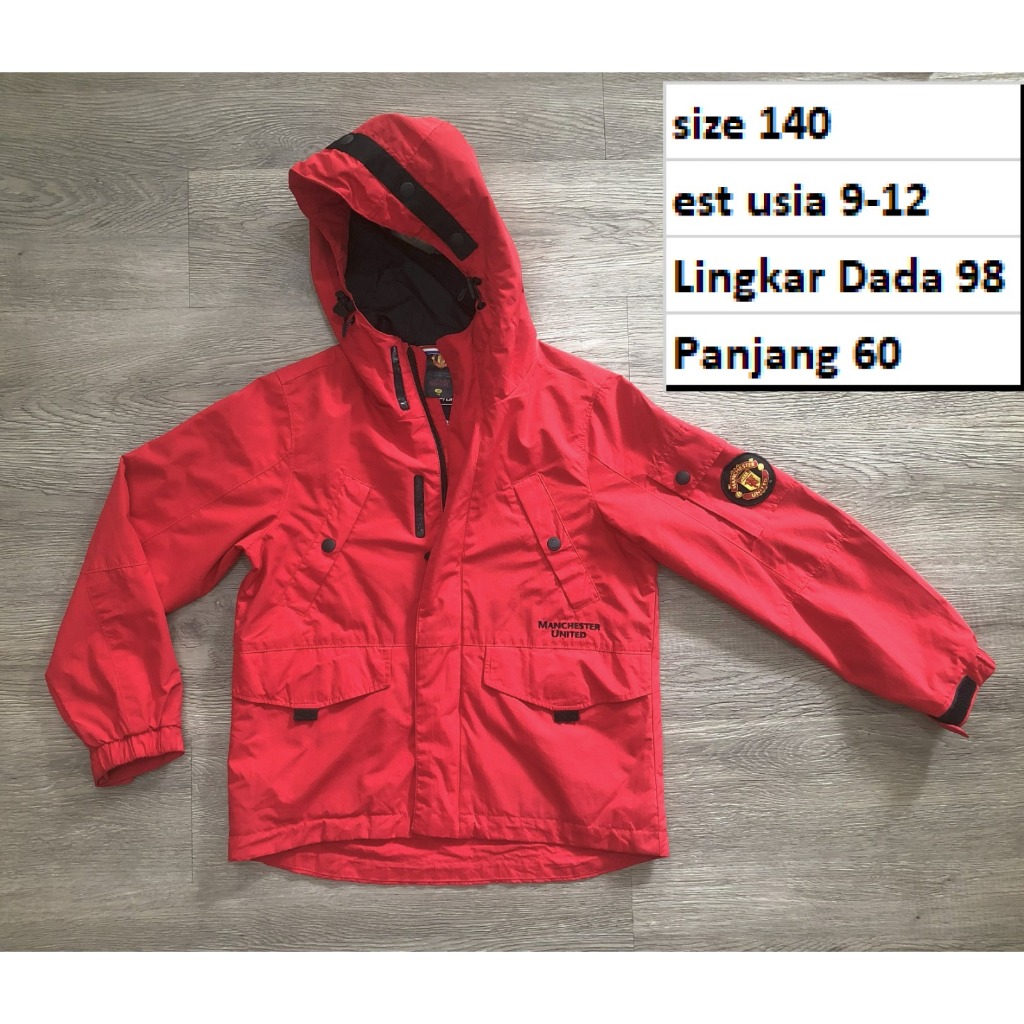 JAKET BOLA - Full Brand Official Outdoor Waterproof Hoodie Preloved Second Anak-Remaja
