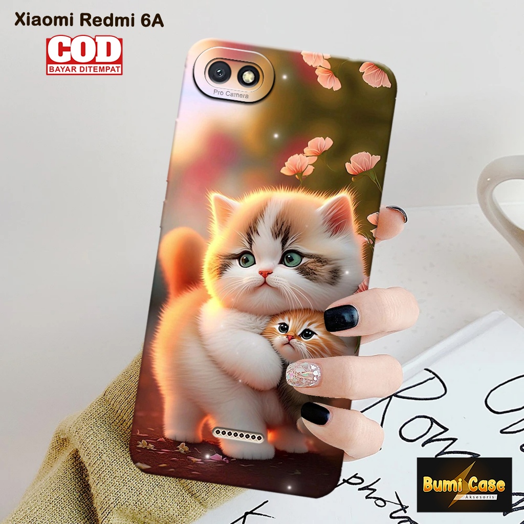 Bumi Case Xiaomi Redmi 6A - Fashion Case Kucing - Softcase Pro Camera Xiaomi Redmi 6A - Casing Hp Xi