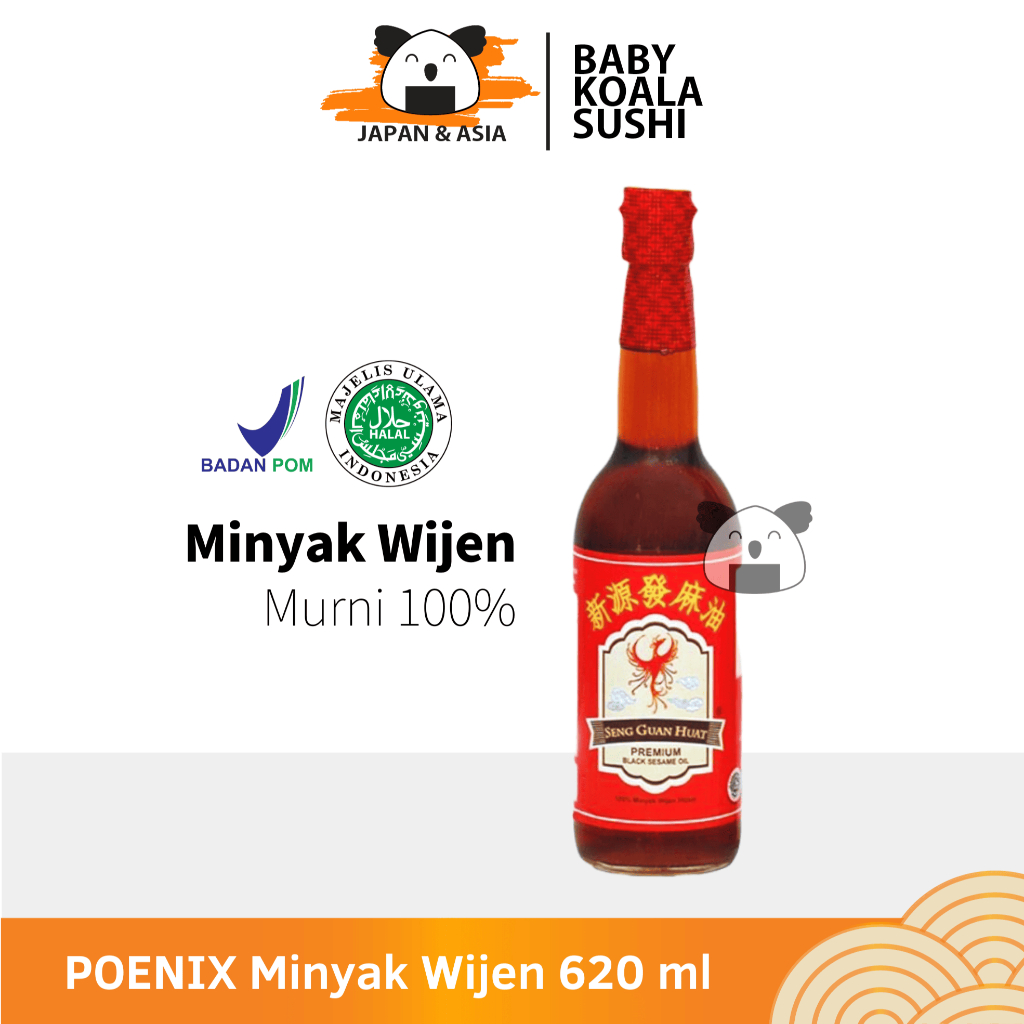 

POENIX Minyak Wijen Putih Murni 100% 620 ml Halal │ Pure White Sesame Oil Seng Guan Huat