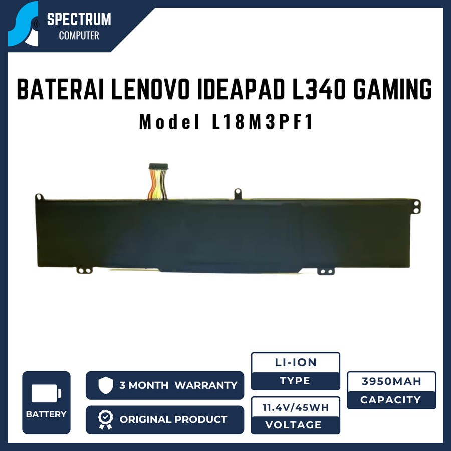 Baterai Lenovo Ideapad L340 Gaming L340-15IRH L340-17IRH L18M3PF1 L18C3PF1
