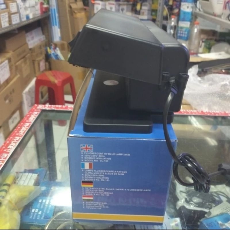 Money Detector 12W 12 Watt DL-103 / Money Tester Alat Cek Uang Palsu 2x6W EVACO