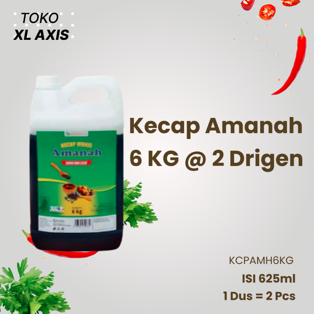 

Kecap Amanah 6 KG @ 2 Drigen
