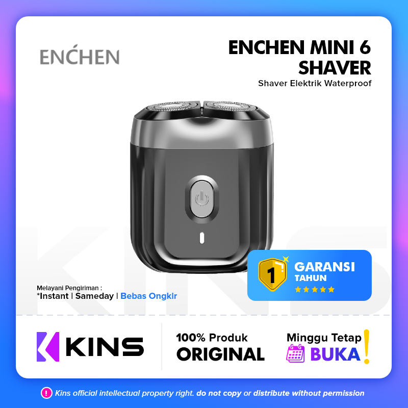 ENCHEN Mini 6 Shaver Alat Cukur Jenggot Elektrik Waterproof Portable