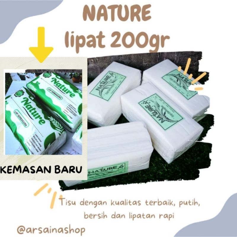 Tisu kompor lap serbaguna Nature 200gr bisa dicuci ulang