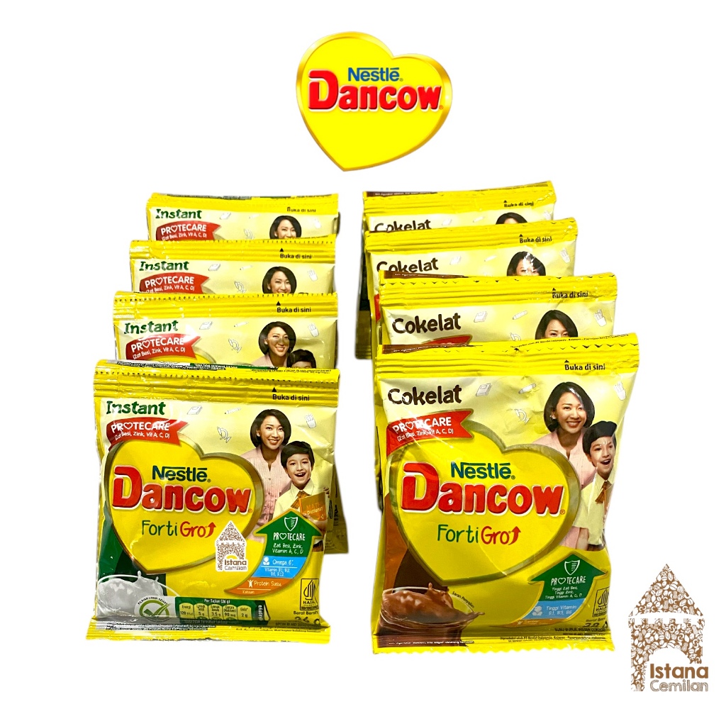 

Nestle Dancow Sachet Susu Bubuk Instan Cokelat / Putih (isi 10 pcs)