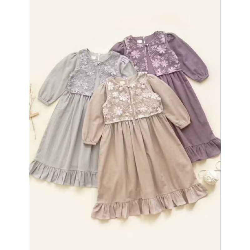 BIMBIEKIDS - FITRI ROMPI GAMIS - GAMIS ANAK PEREMPUAN