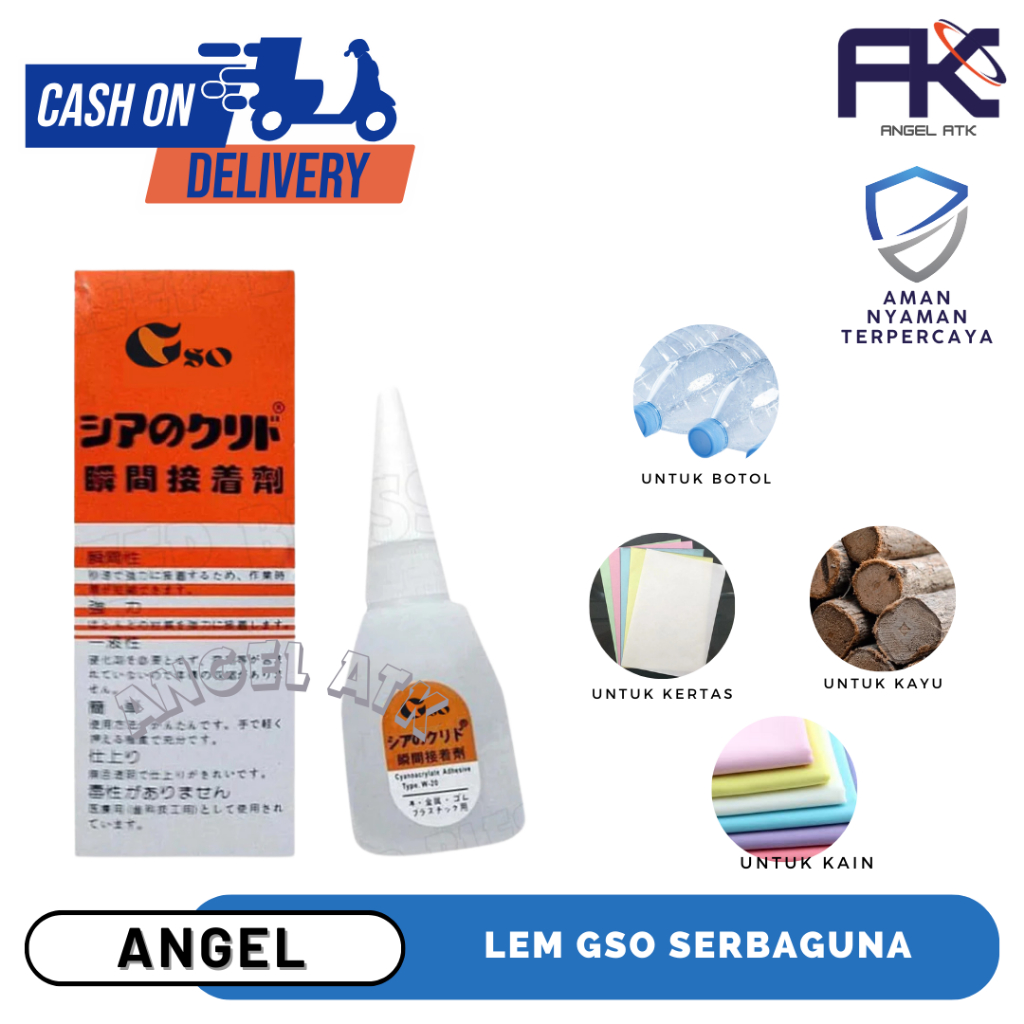 

Best Seller Lem Gso Korea / Lem Isi 1 Pcs / Lem Cair Cepat Kering / Lem Setan / Lem Besi / Super Glue / COD / Atk Blessing