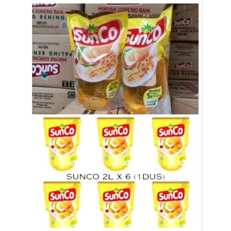 

Minyakk sunco 2 liter kemasan pouch 1 dus isi 6