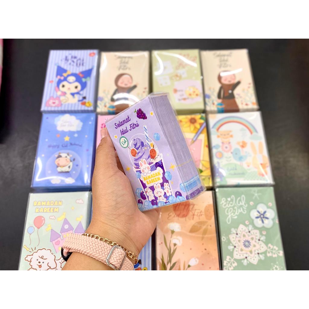 

Isi 50 Lembar Amplop Lebran Angpao Hari Raya Idul Fitri Wadah Mika Motif Gambar Lucu Karakter