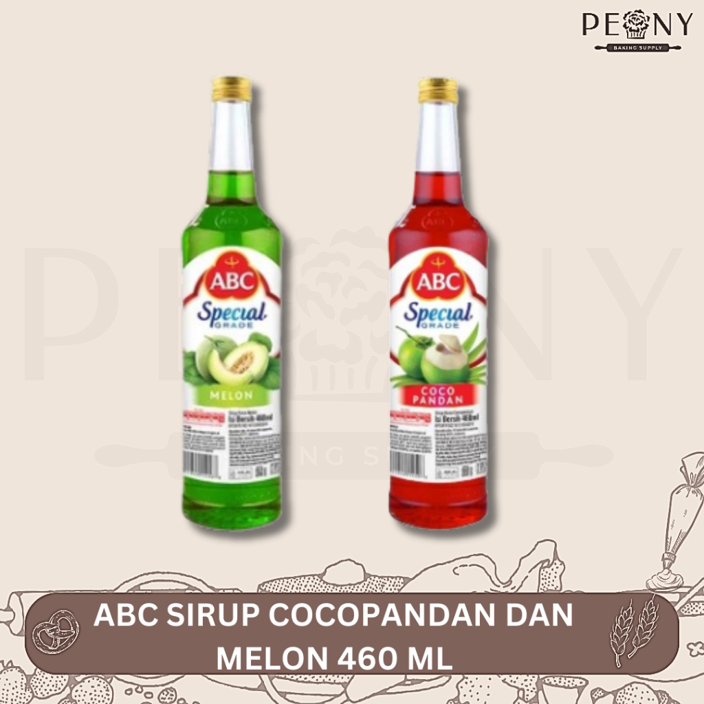 

(KEMASAN KACA) !! EXTRA BUBBLE WRAP !! ABC SIRUP MELON 460 ML / ABC SIRUP COCOPANDAN 460ML