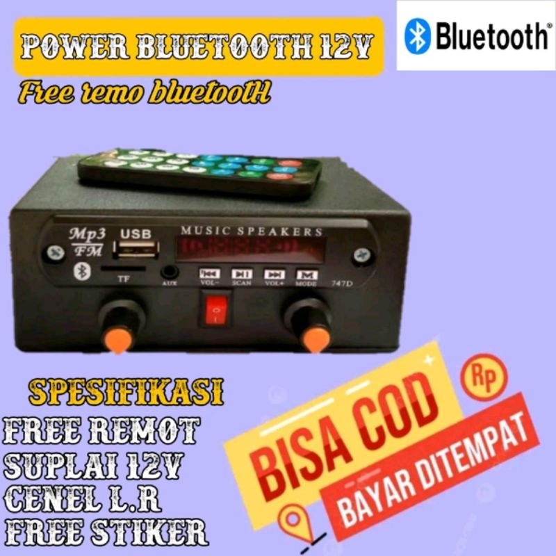 Power Amplifier Mini Class D Tpa 3110 12 Volt stereo. amplifier 5 amper besar