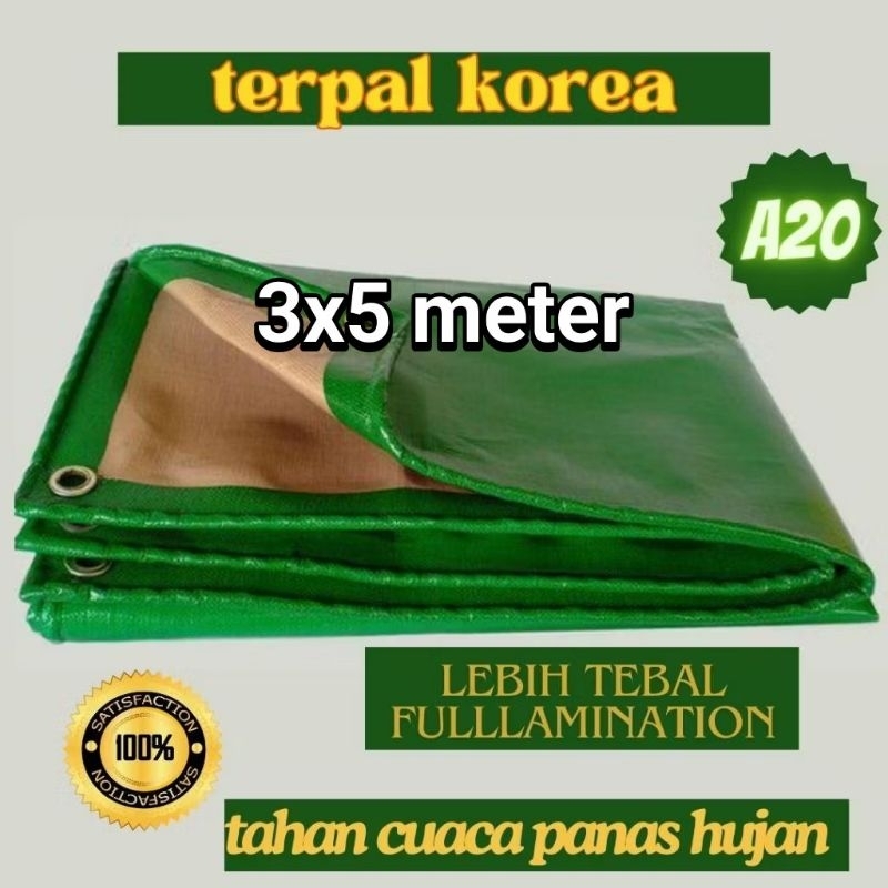 Terpal lembaran terpal A20 ukuran 3x5 kualitas super