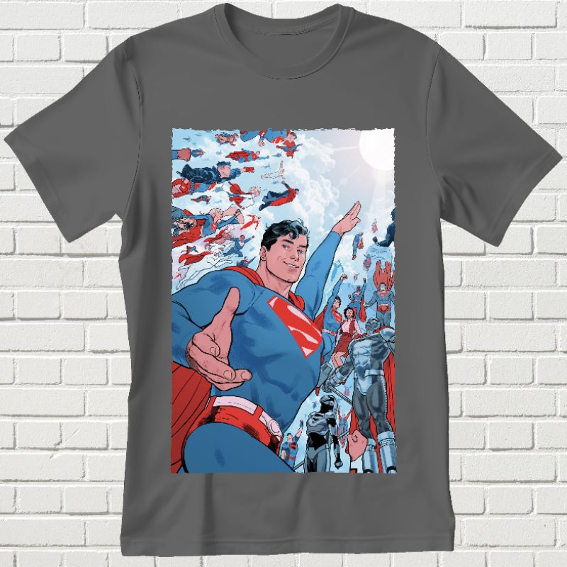 Kaos Superman - Baju Kaos Dewasa - Kaos Movie - Kaos Figur