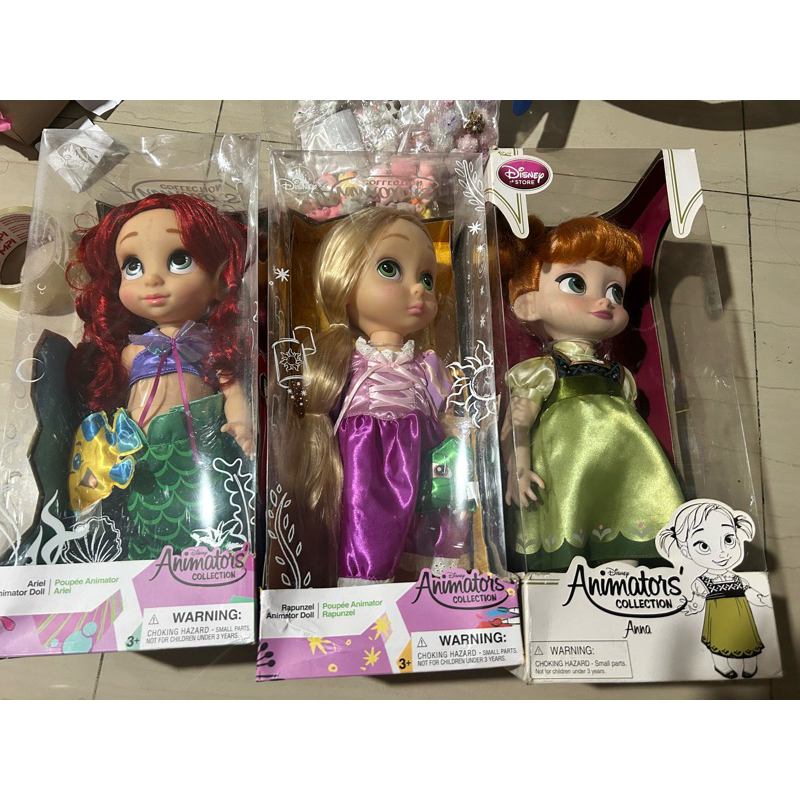 animator rapunzel ariel anna disney doll