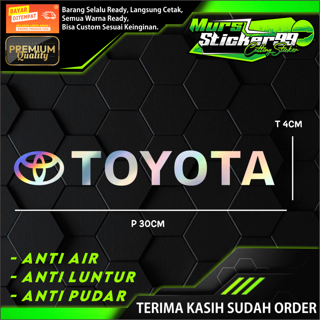 LOGO TOYOTA ada logonya Sticker Cutting