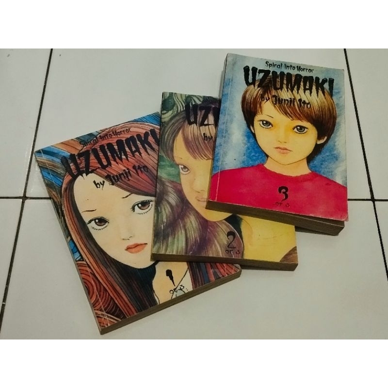 Preloved - KOMIK UZUMAKI 1-3 (End)- Junji Ito Koleksi Pribadi