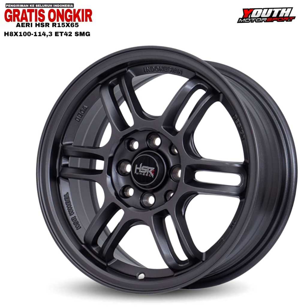 Velg r15 model rpf1 hsr aeri cocok untuk brio,agya,sigra,avanza,xenia,livina dll