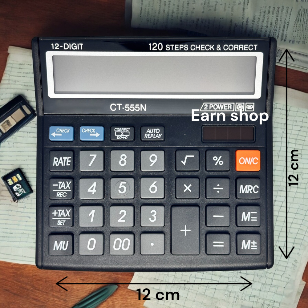 

KALKULATOR 12 DIGIT CT-555N / CT 555 N / TAX CALCULATOR / MARK UP CALCULATOR
