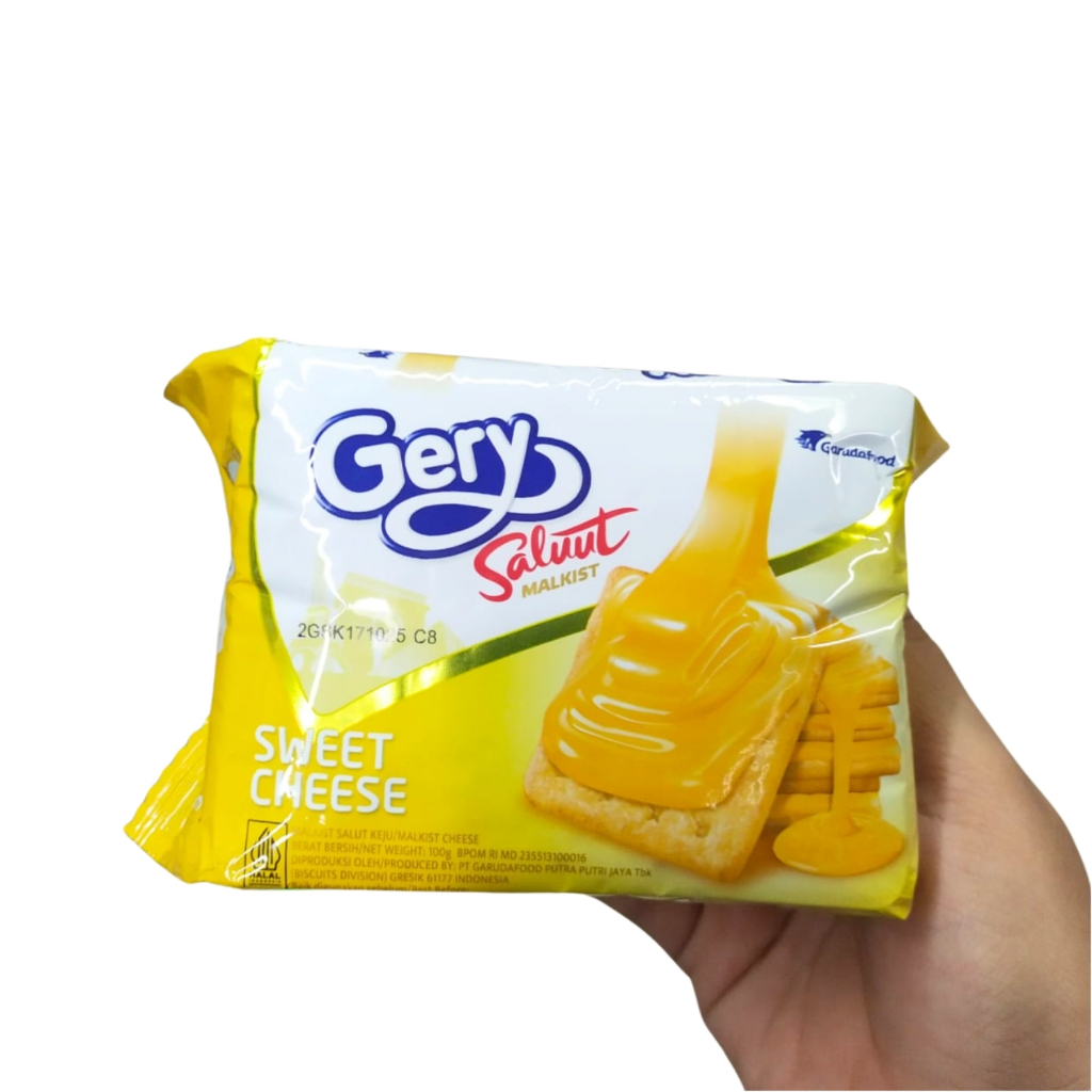 

Gery Salut Keju 100gr Malkist Sweet Cheese Kue Roti Biskuit Camilan Makanan Ringan