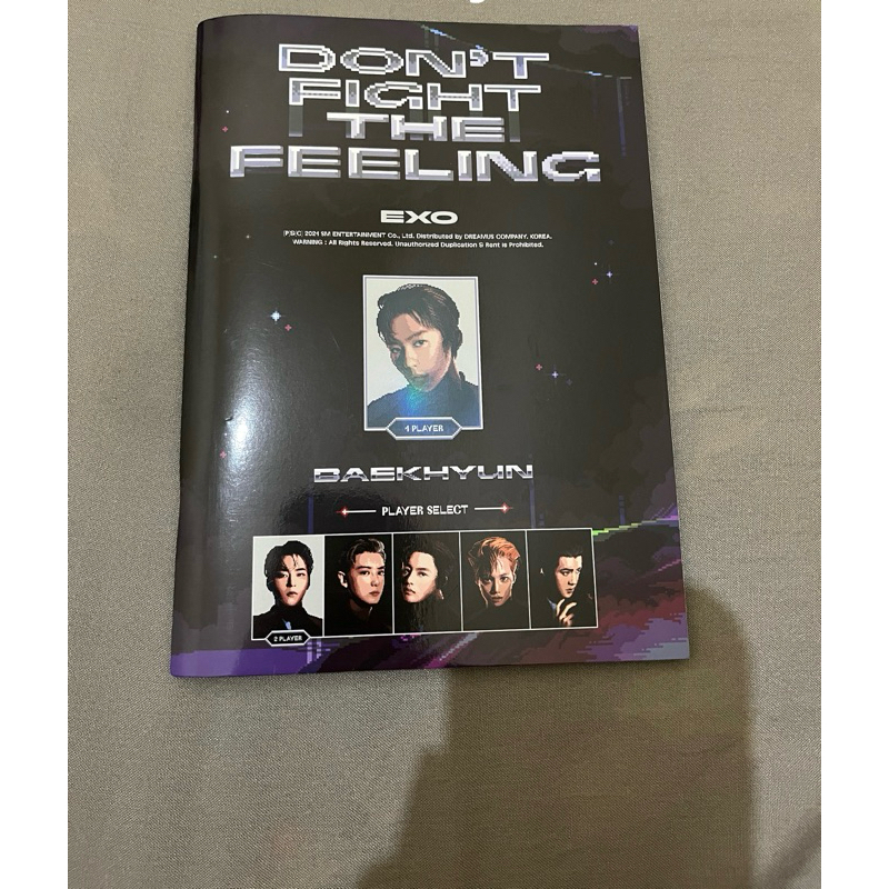 EXO Album Don't Fight The Feeling,album only