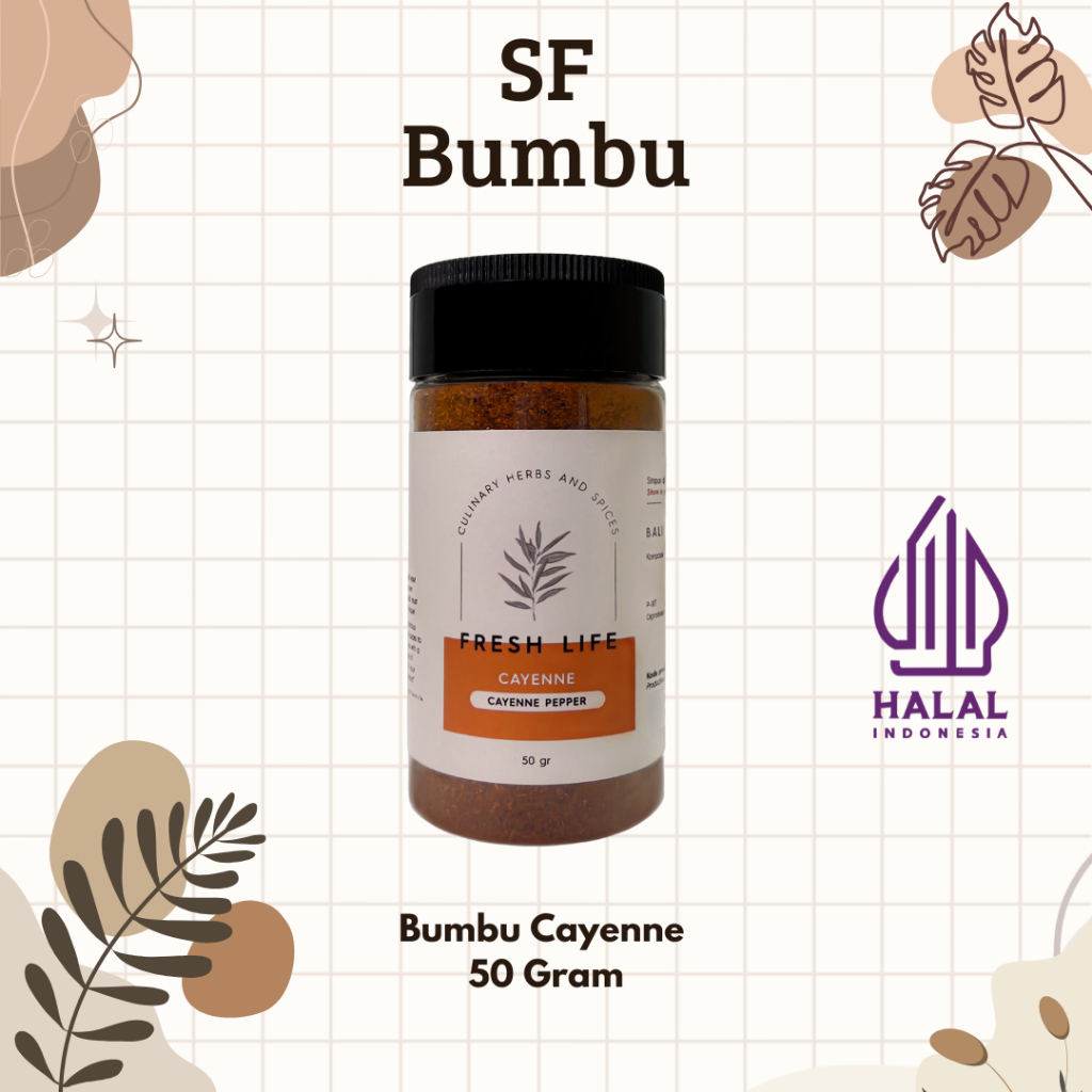 

Fresh Life Bumbu Cayenne 50 gram, Cayenne Pepper 50 Gram