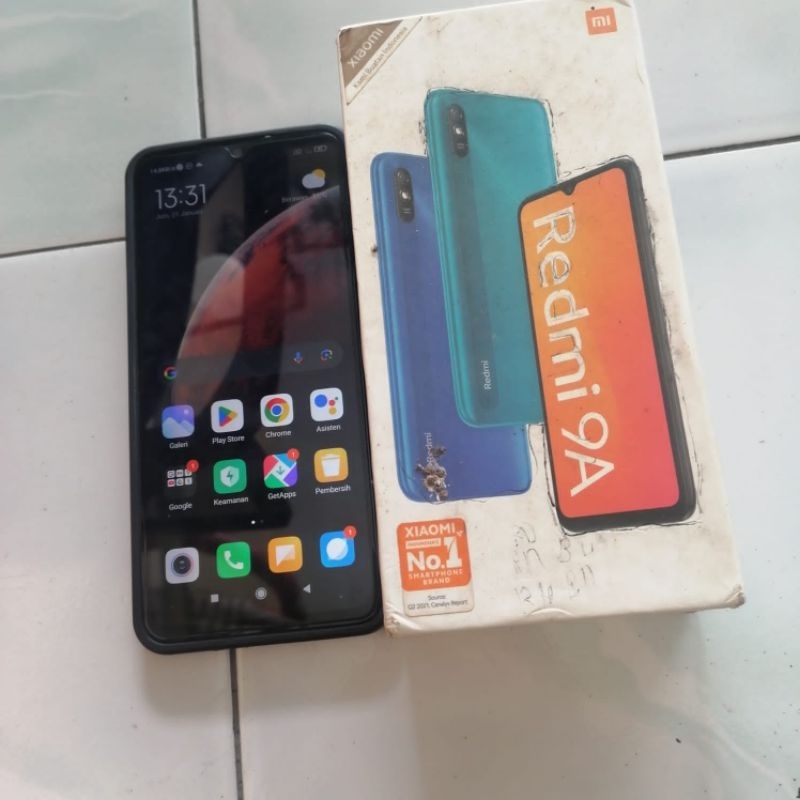 redmi 9a 2/32 blue seken mulus