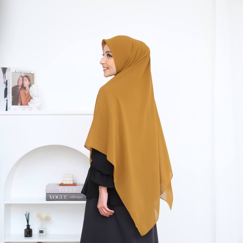 Hijab Instan Zipper Square/Kekiniaan Segiempat/Hijab Yumna Zipper Instan
