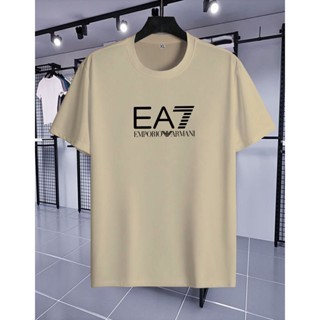 Kaos Pendek Pria /Wanita EA7 Blok Black Baju Oblong Pria& wanita Ditro Unisex