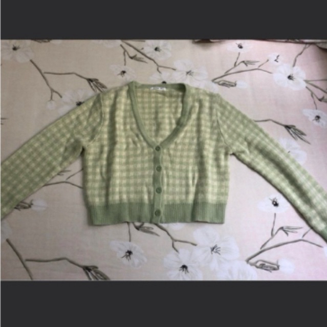 Et cetera Green Cardigan Sweater